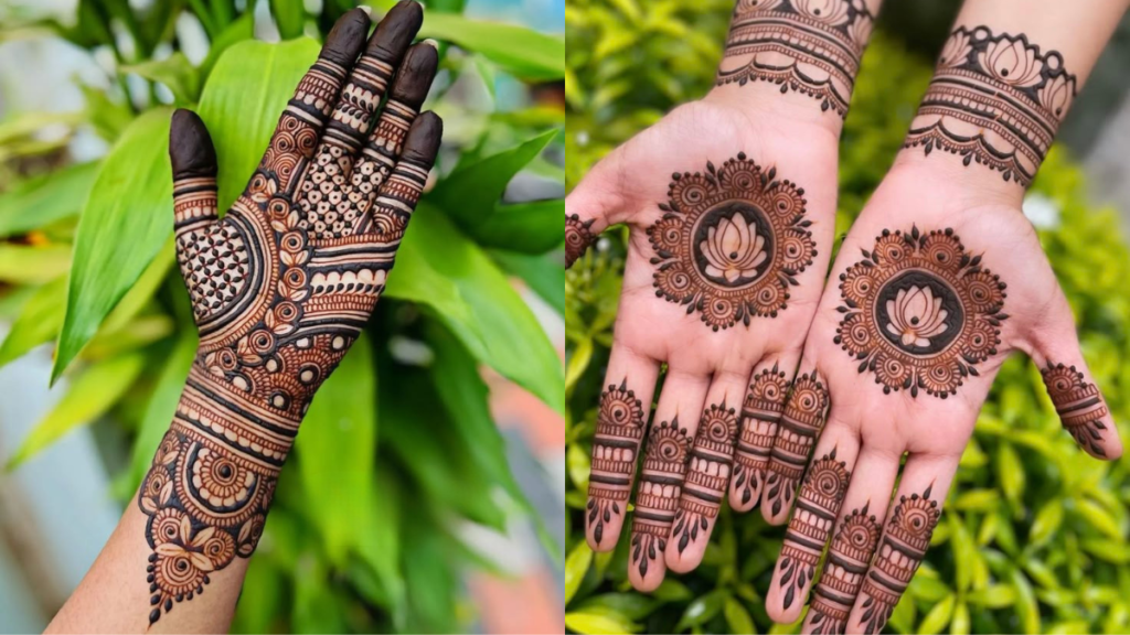 Simpal mehandi design फ्रंट हैंड मेहंदी डिज़ाइन में क्लीन और एलिगेंट लुक पाने के लिए सरल, नाजुक और खूबसूरत पैटर्न का चयन किया जाता है