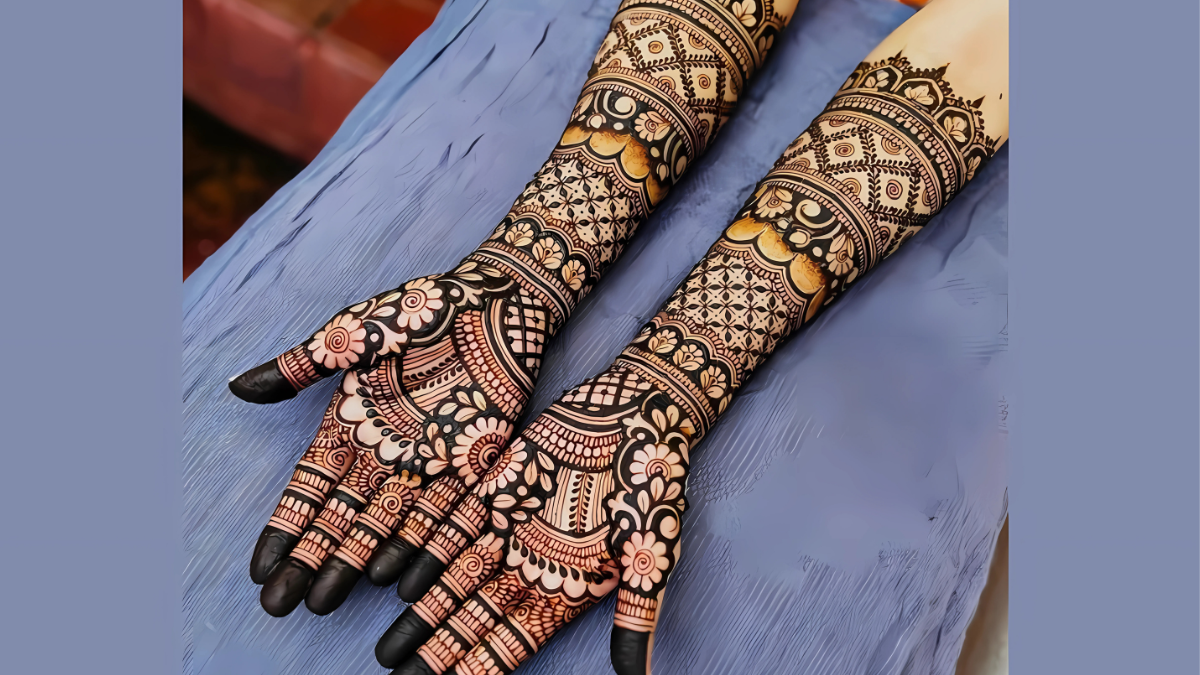 Pakistani mehandi design 2025