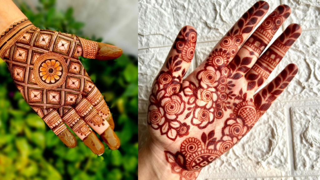 Front hand stylish mehndi 
