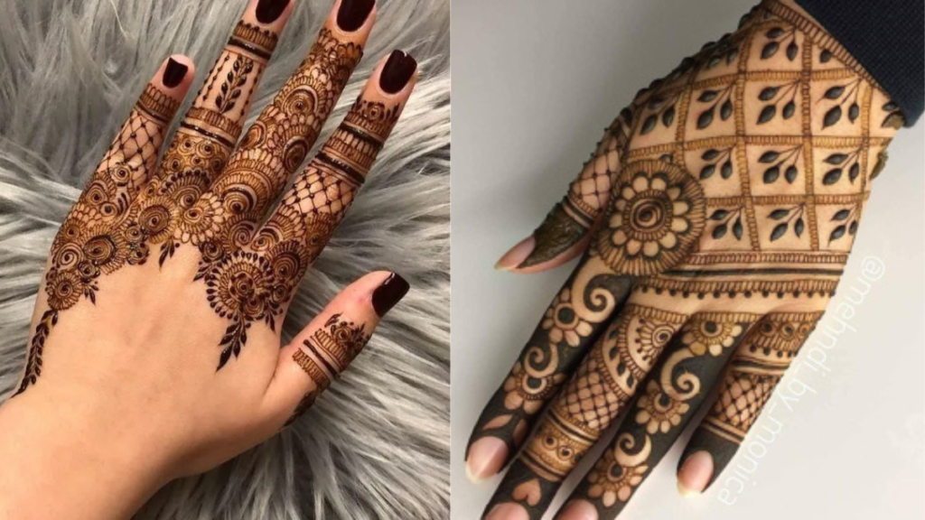 Finger mehndi design