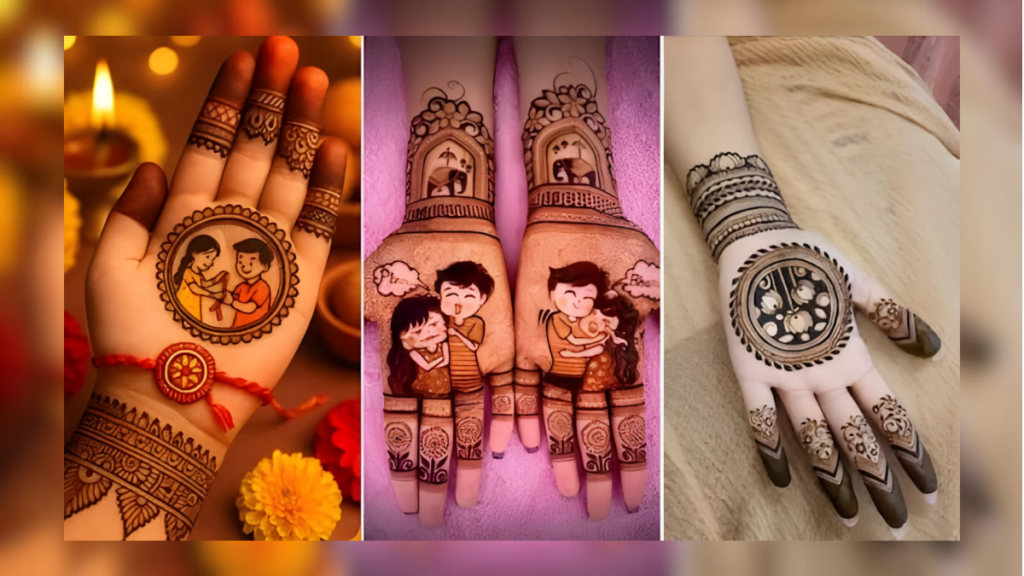 Simple cute aesthetic henna design