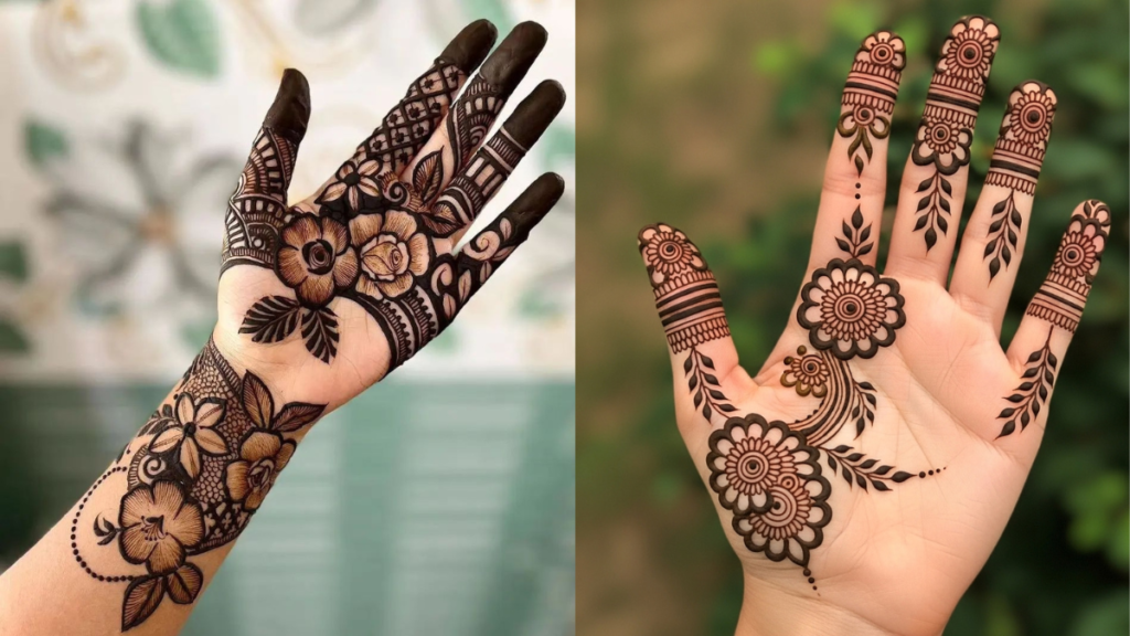 Front hand simple mehndi design