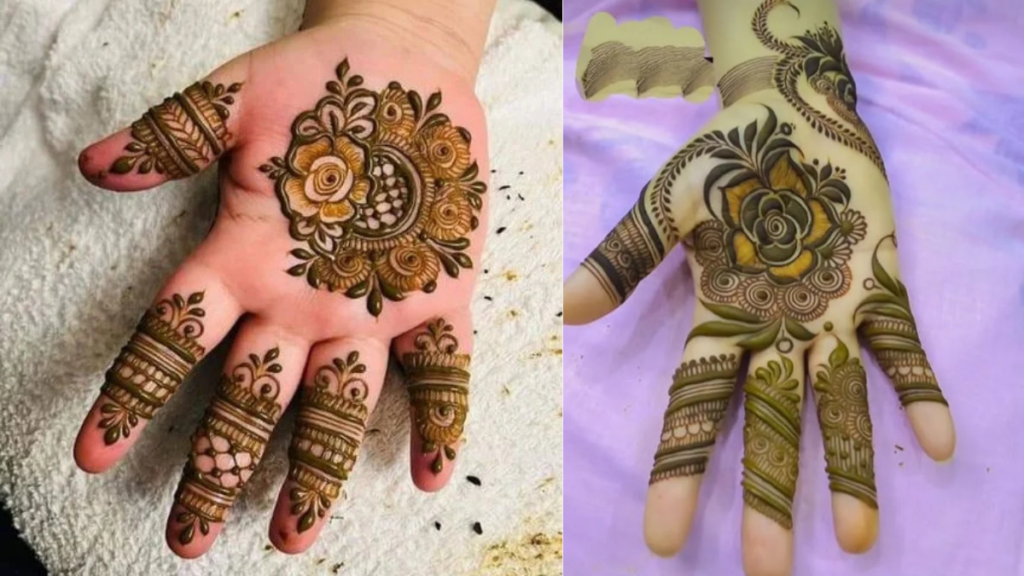 Mehndi design latest 2025 ये डिज़ाइन्स सिंपल से लेकर ब्राइडल तक सभी अवसरों के लिए उपयुक्त हैं।