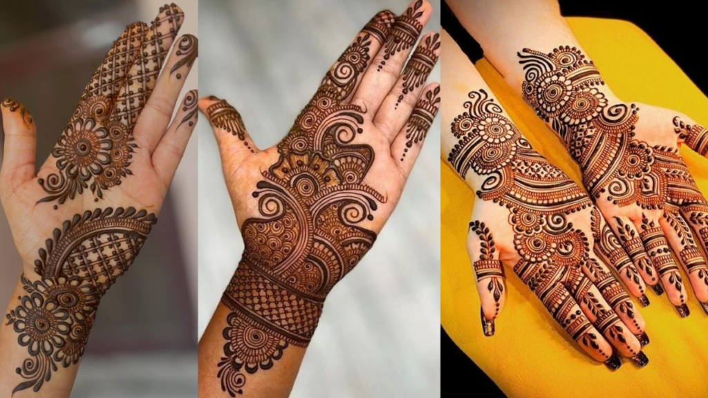 Front hand simple mehndi design