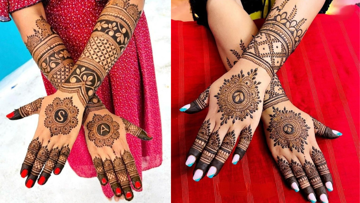 Front hand simple mehndi design