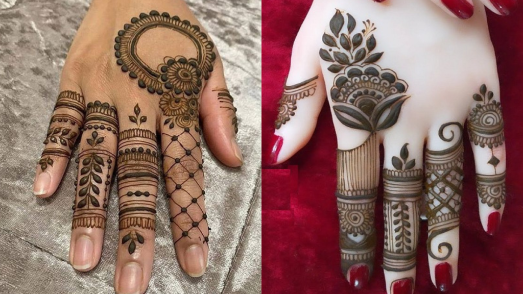 Finger mehndi design