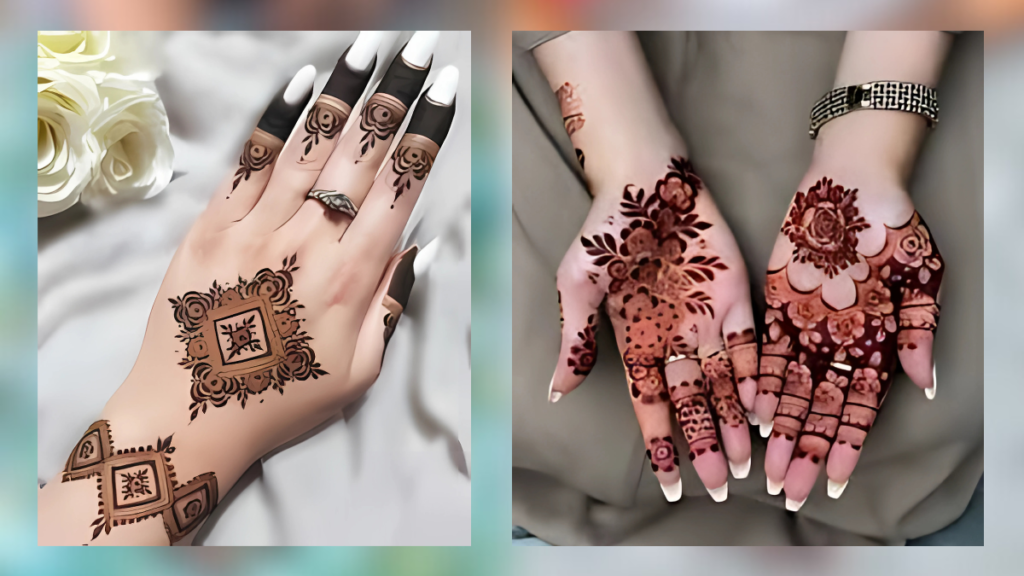 Plain circle mehndi